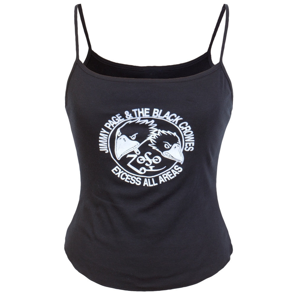 Jimmy Page & Black Crowes - Excess Juniors Camisole Juniors Tank Tops Jimmy Page OS Black 