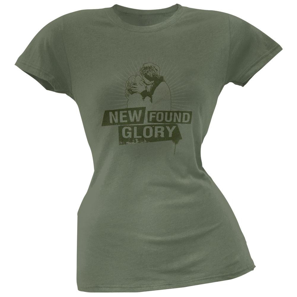 New Found Glory - Kiss Juniors T-Shirt Juniors T-Shirts New Found Glory SM Green