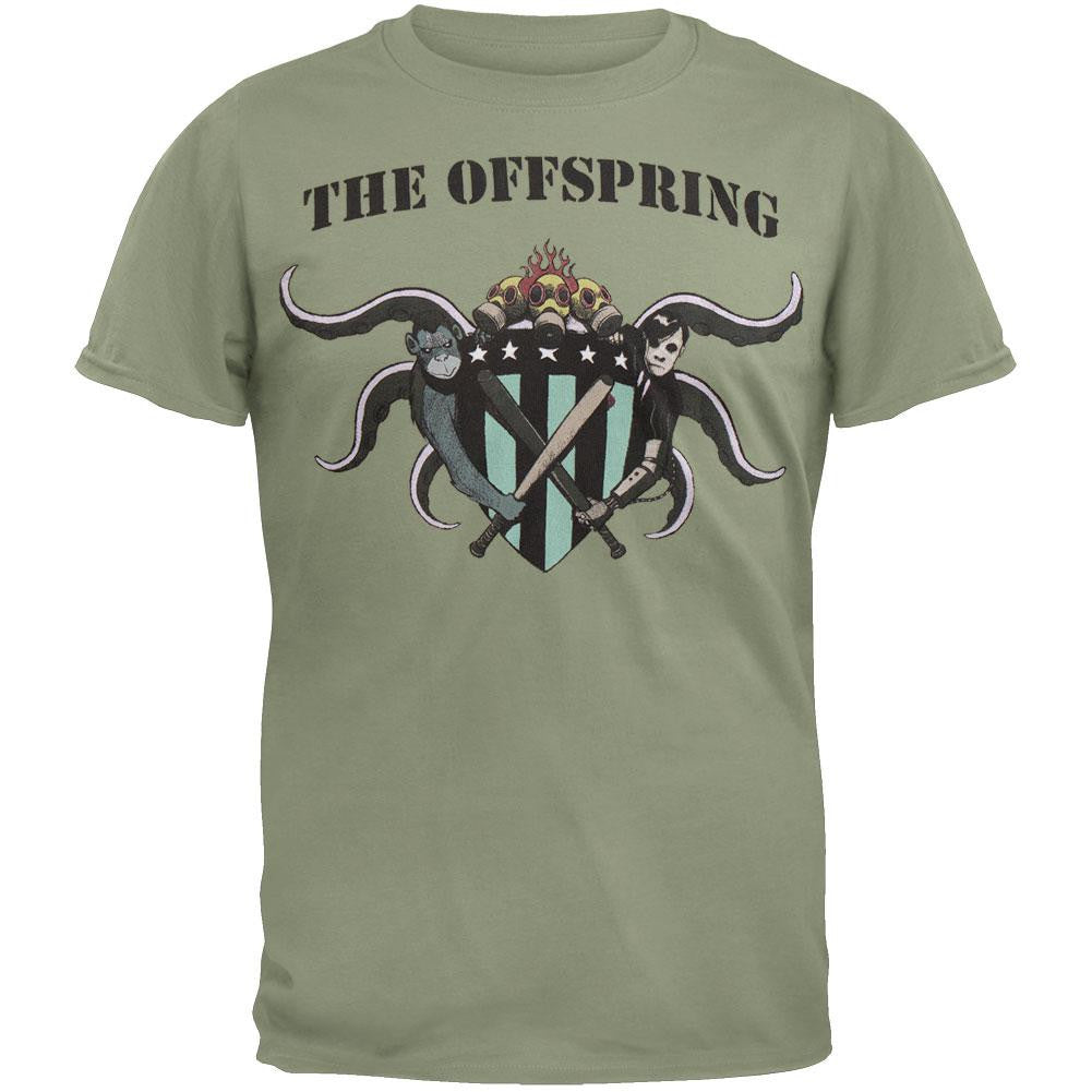 The Offspring - Crest Soft T-Shirt Men's T-Shirts The Offspring LG Green 