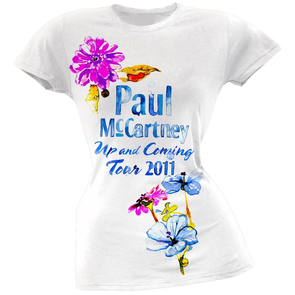 Paul Mccartney - Flowers Juniors T-Shirt Juniors T-Shirts Paul McCartney   