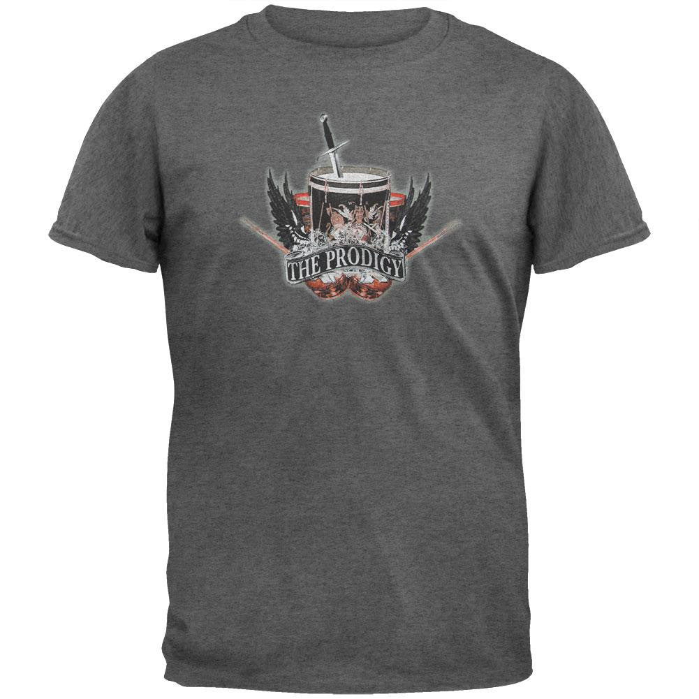 Prodigy - Wing Drum T-Shirt Men's T-Shirts Prodigy SM Grey 