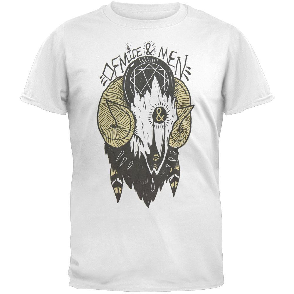 Of Mice And Men - Ram Skull T-Shirt Men's T-Shirts Of Mice And Men 2XL White 