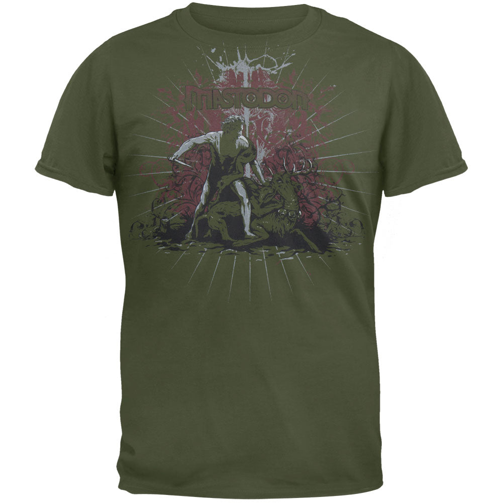 Mastodon - Hunted T-Shirt Men's T-Shirts Mastodon XL Olive 