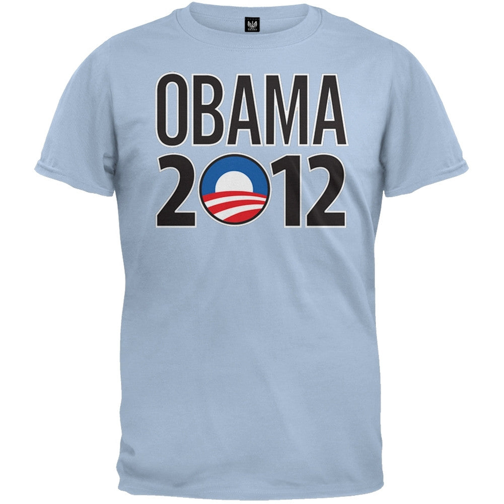 Obama - 2012 Rising Sun Logo Black T-Shirt Men's T-Shirts Old Glory   