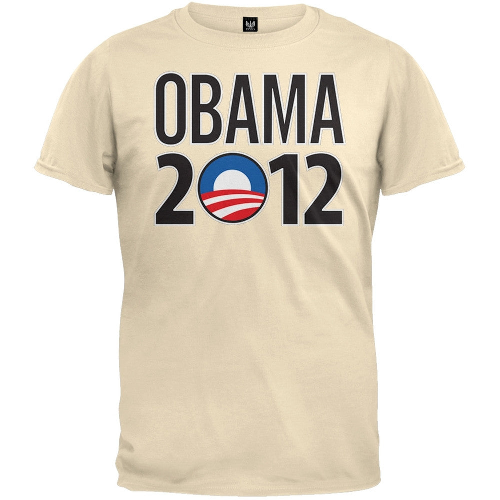 Obama - 2012 Rising Sun Logo Black T-Shirt Men's T-Shirts Old Glory   