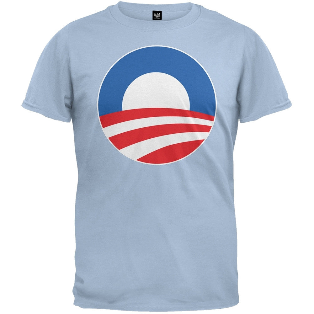 Obama - Large Rising Sun Logo Black T-Shirt Men's T-Shirts Old Glory   