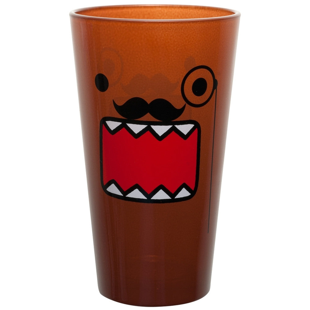 Domo - 'Stache Pint Glass Pint Glasses Old Glory OS Brown 