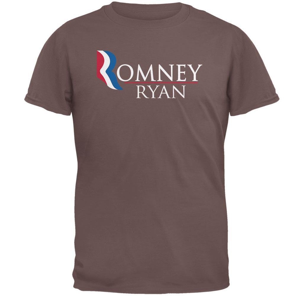 Romney and Ryan Brown T-Shirt Men's T-Shirts Old Glory 2XL Brown 