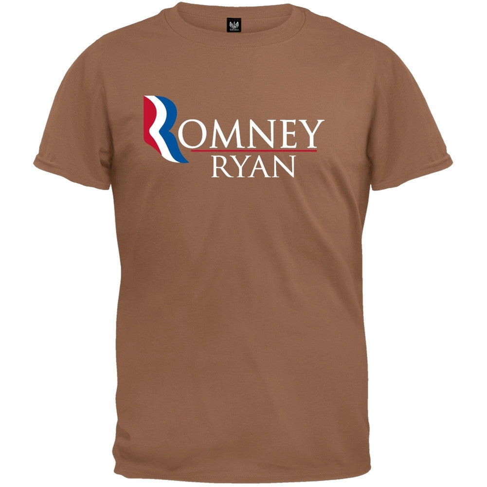 Romney and Ryan Military Green T-Shirt Men's T-Shirts Old Glory   