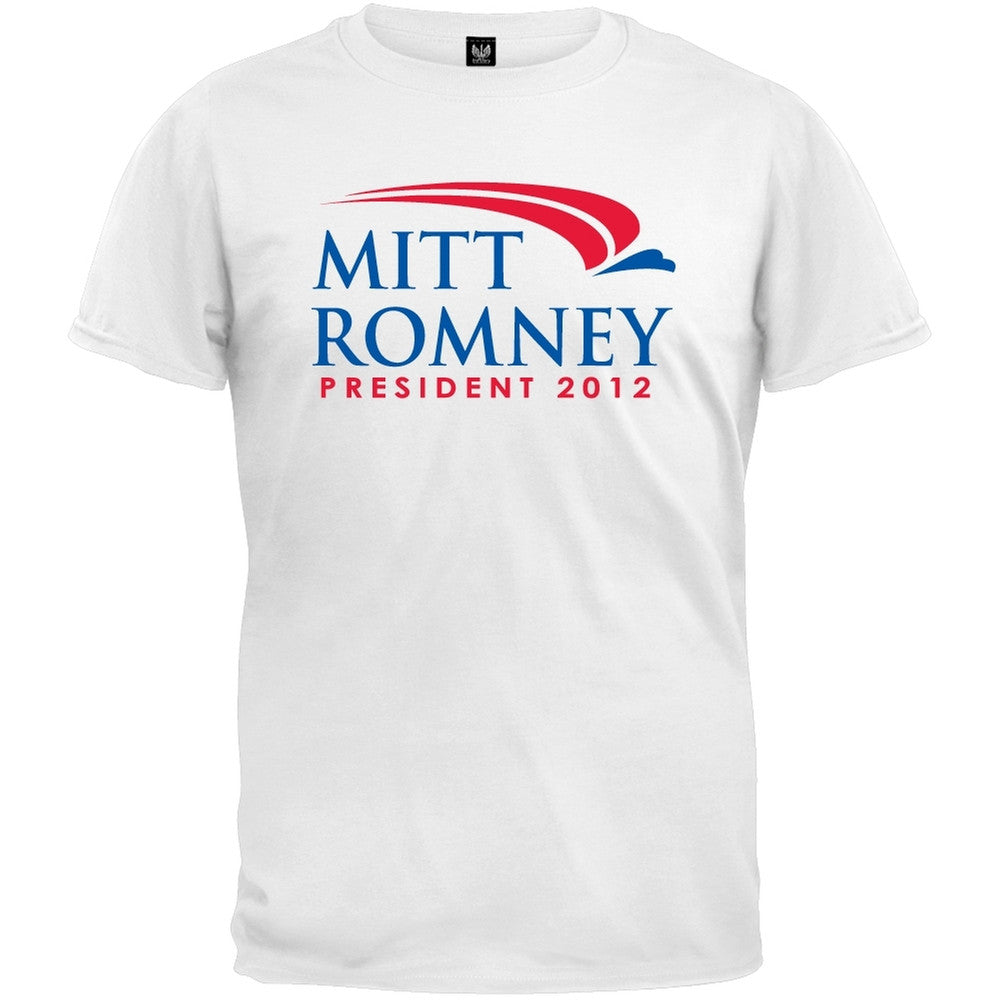 Mitt Romney For President 2012 Black T-Shirt Men's T-Shirts Old Glory   