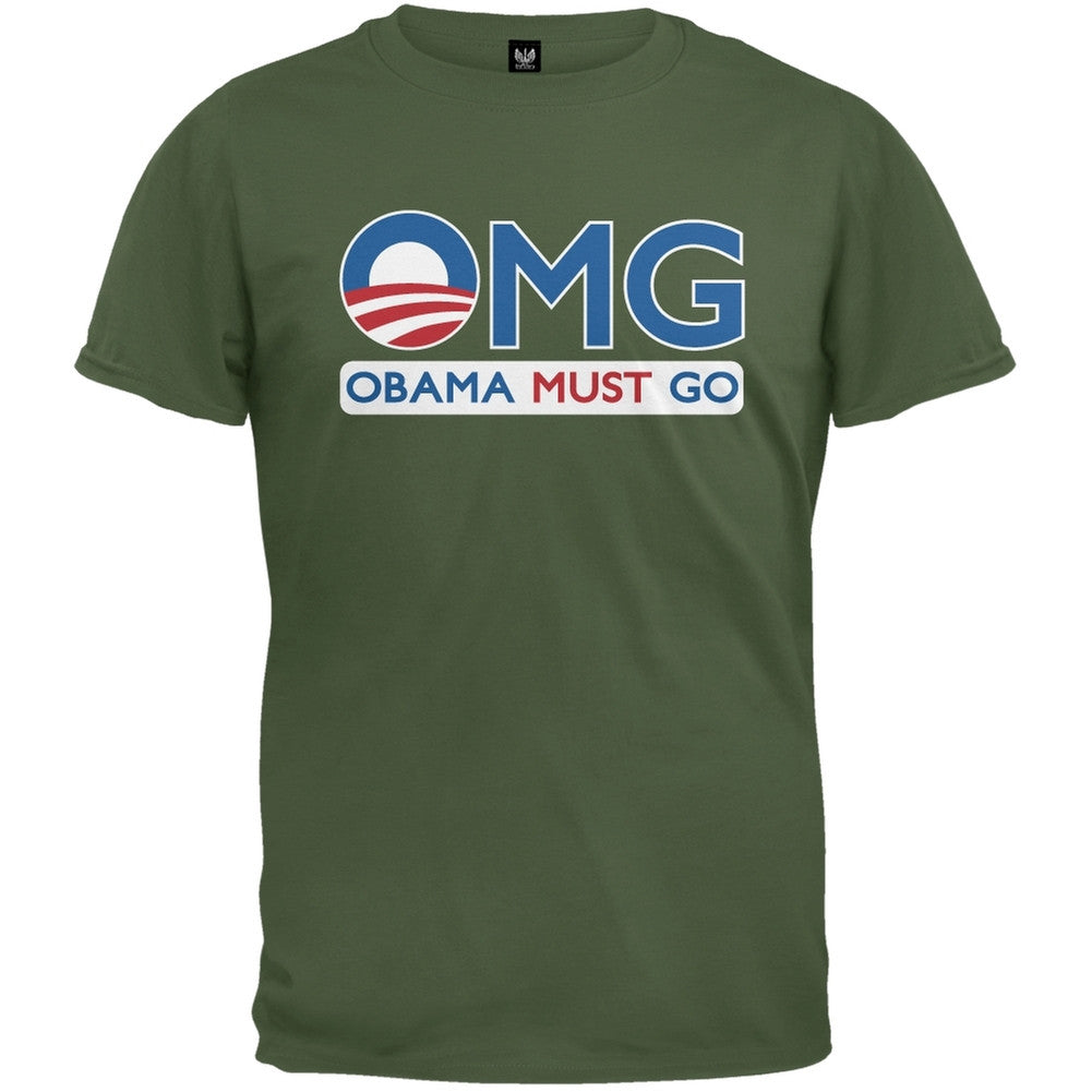 Obama Must Go Milt Green T-Shirt Men's T-Shirts Old Glory   