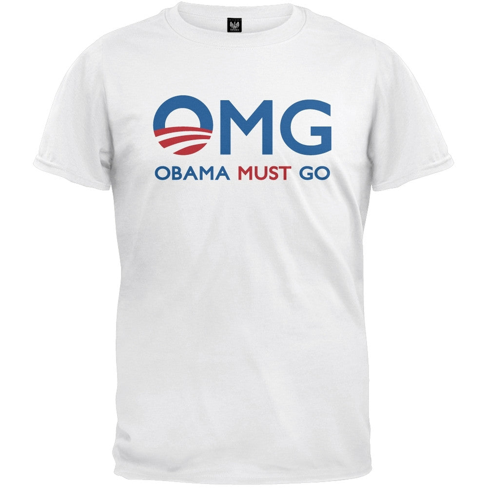 Obama Must Go Sport Grey T-Shirt Men's T-Shirts Old Glory   