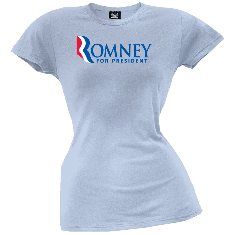 Romney For President Black Juniors T-Shirt Juniors T-Shirts Old Glory   