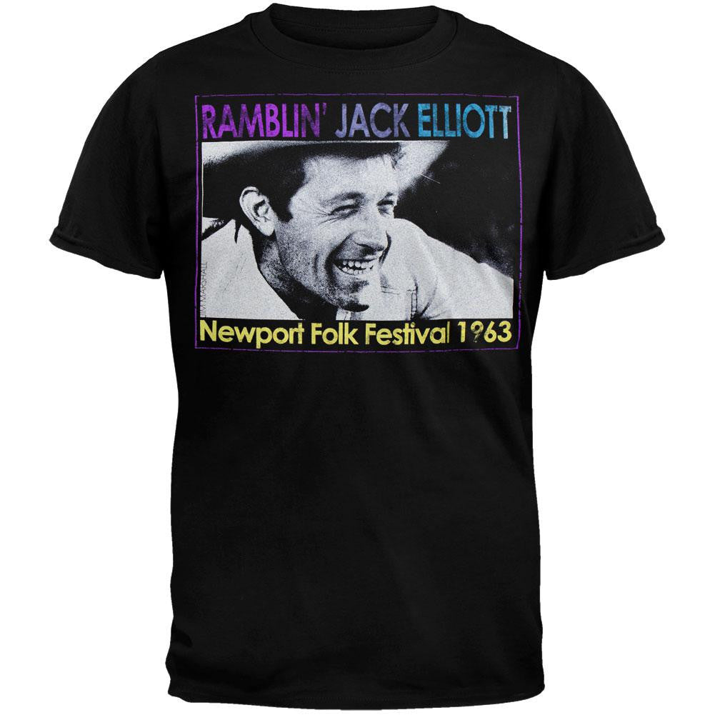 Ramblin' Jack Elliot - Talkin' Premium T-Shirt Men's T-Shirts Ramblin' Jack Elliot 2XL Black 