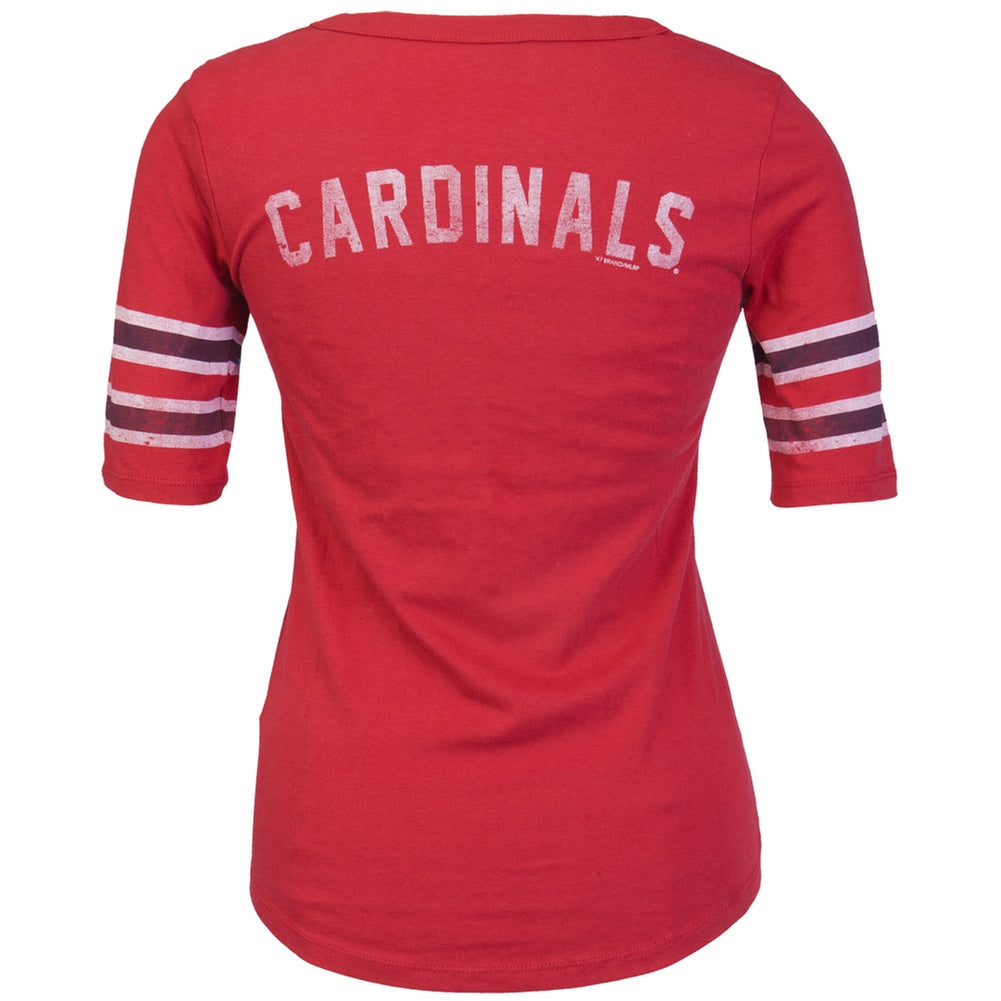 St. Louis Cardinals - Juniors Playoff Premium Henley Juniors Henleys St. Louis Cardinals   