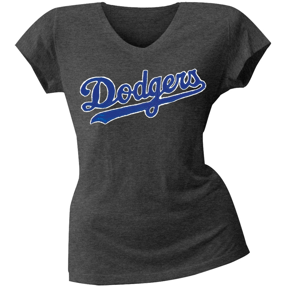 Los Angeles Dodgers - Juniors Showtime Premium T-Shirt Juniors T-Shirts Los Angeles Dodgers MD Grey 