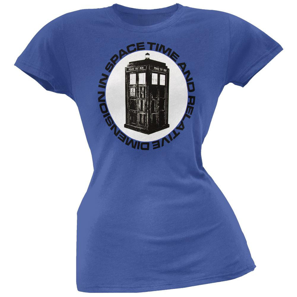 Doctor Who - Time And Relative Dimension Juniors T-Shirt Juniors T-Shirts Doctor Who SM Blue