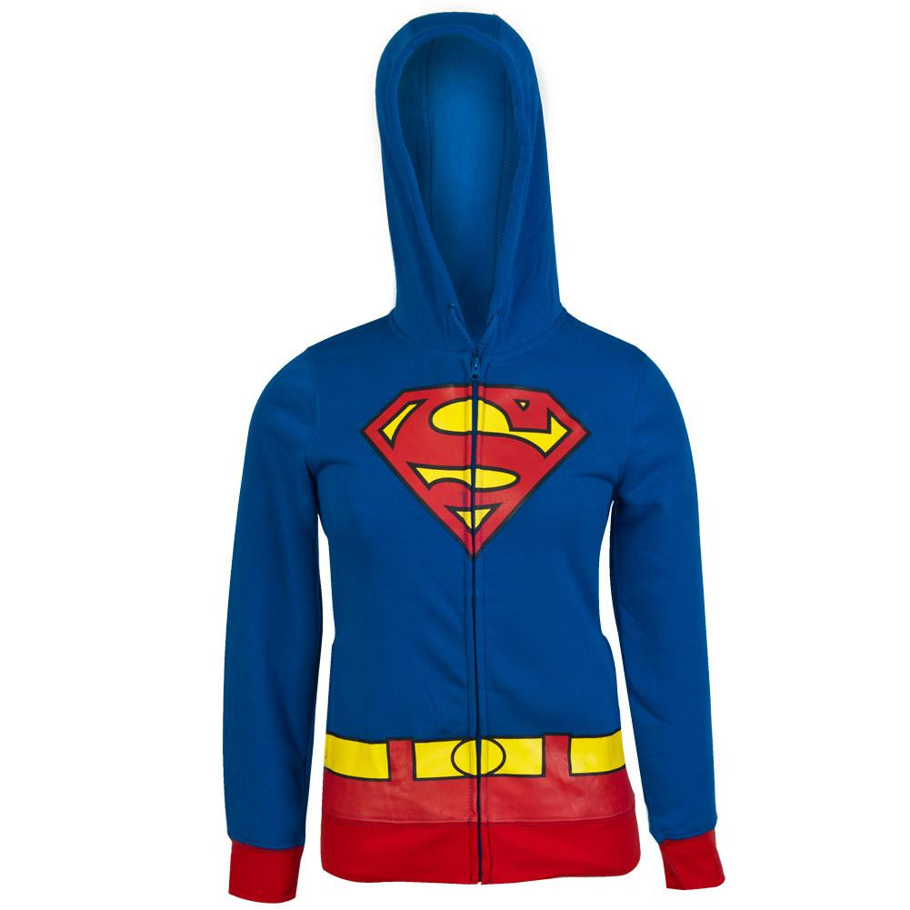 Supergirl - Juniors Costume Hoodie Juniors Hoodies Supergirl   