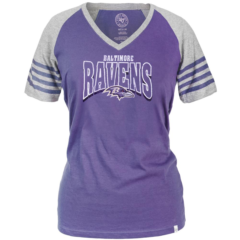 Baltimore Ravens - Ballpark Juniors Premium Jersey T-Shirt Juniors T-Shirts Baltimore Ravens SM Purple