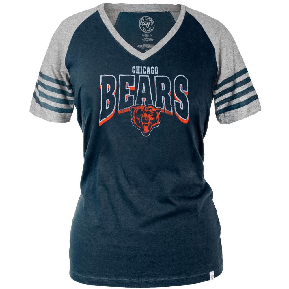 Chicago Bears - Ballpark Juniors Premium Jersey T-Shirt Juniors T-Shirts Chicago Bears SM Blue 