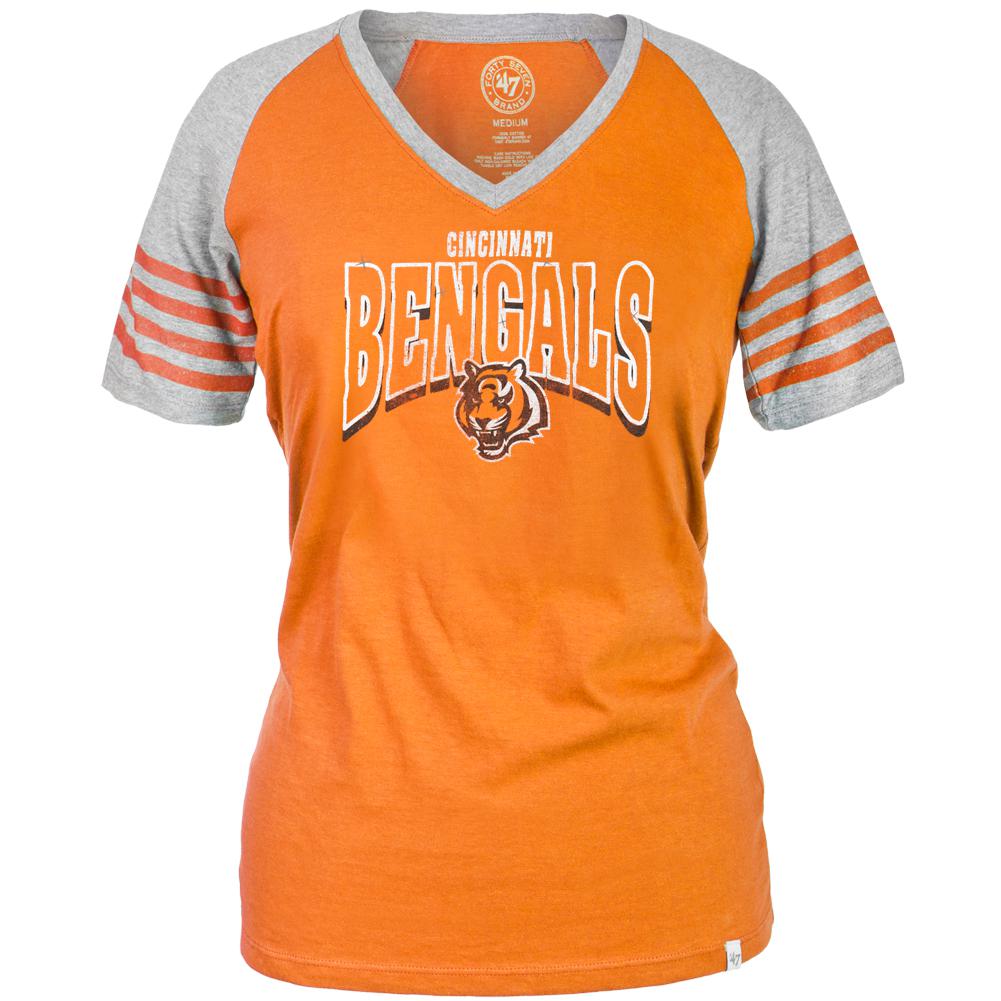 Cincinnati Bengals - Ballpark Juniors Premium Jersey T-Shirt Juniors T-Shirts Cincinnati Bengals LG Orange