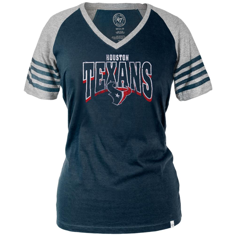 Houston Texans - Ballpark Juniors Premium Jersey T-Shirt Juniors T-Shirts Houston Texans LG Blue 