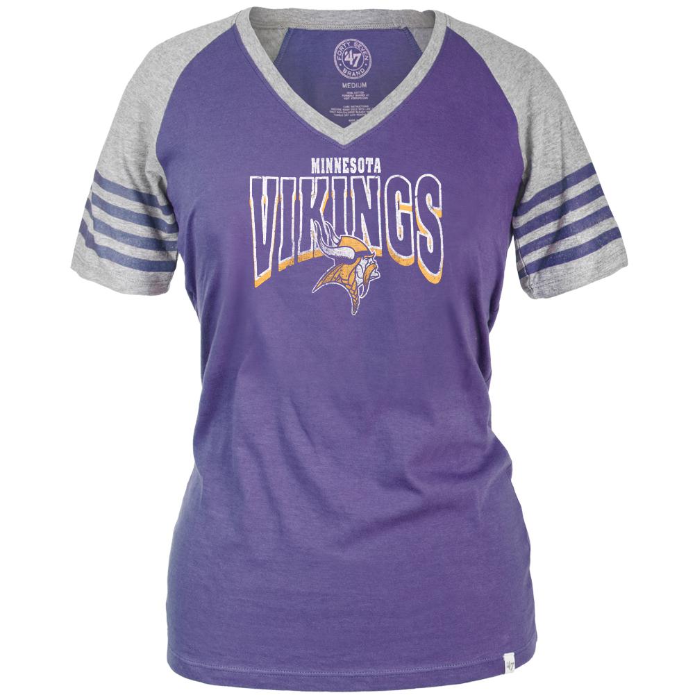 Minnesota Vikings - Ballpark Juniors Premium Jersey T-Shirt Juniors T-Shirts Minnesota Vikings MD Purple 