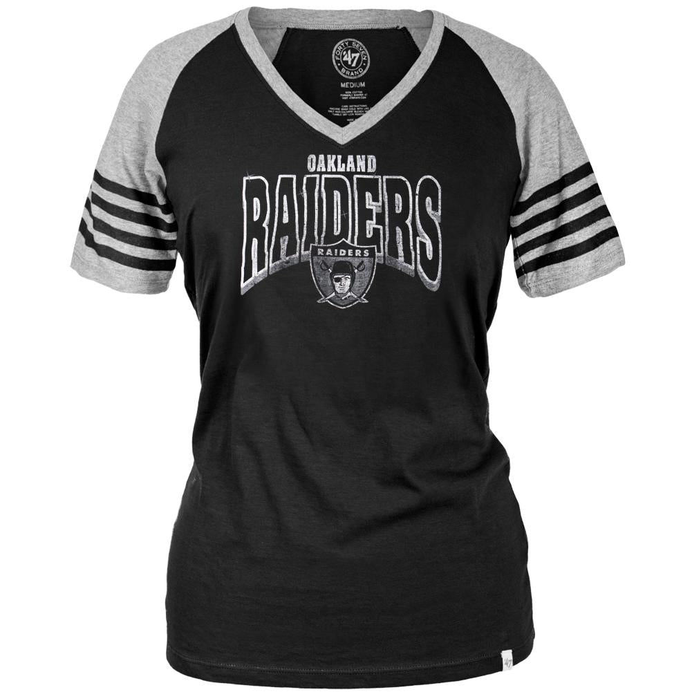 Oakland Raiders - Ballpark Juniors Premium Jersey T-Shirt Juniors T-Shirts Oakland Raiders SM Black 