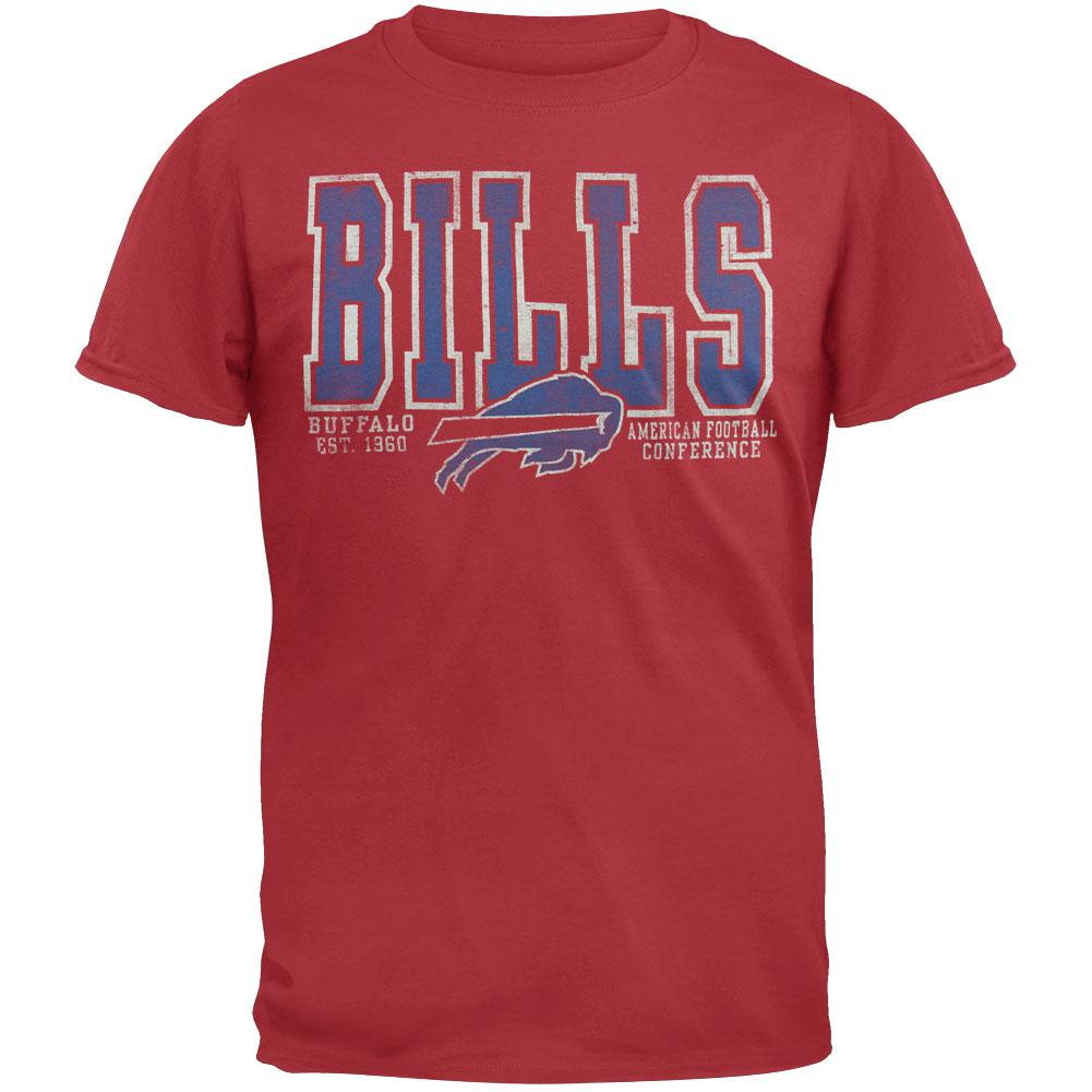 Buffalo Bills - Flanker Premium T-Shirt Men's T-Shirts Buffalo Bills MD Red 