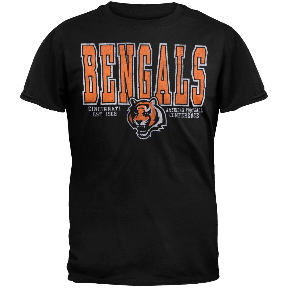 Cincinnati Bengals - Flanker Premium T-Shirt Men's T-Shirts Cincinnati Bengals SM Black