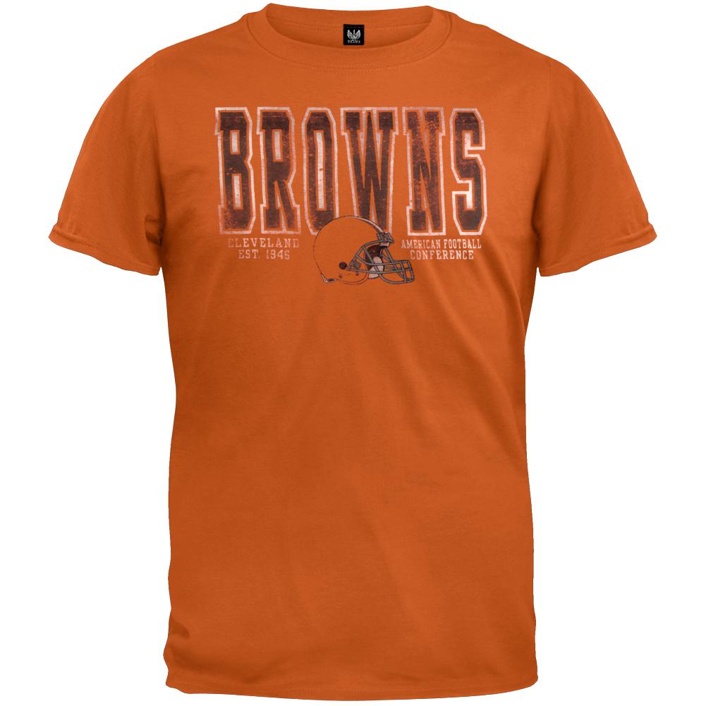 Cleveland Browns - Flanker Premium T-Shirt Men's T-Shirts Cleveland Browns LG Orange 