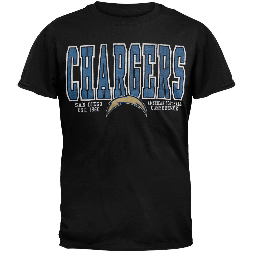 San Diego Chargers - Flanker Premium T-Shirt Men's T-Shirts San Diego Chargers SM Blue