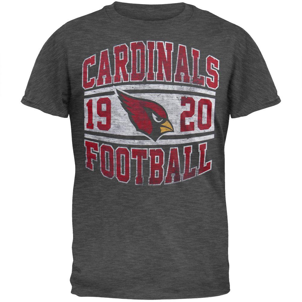 Arizona Cardinals - Inaugural Logo Premium T-Shirt Men's T-Shirts Arizona Cardinals SM Grey 