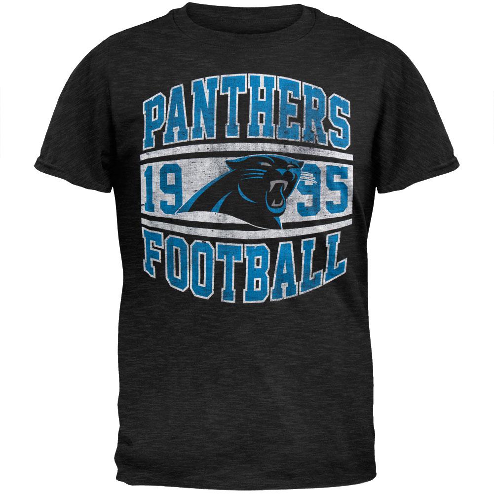 Carolina Panthers - Inaugural Logo Premium T-Shirt Men's T-Shirts Carolina Panthers 2XL Black 