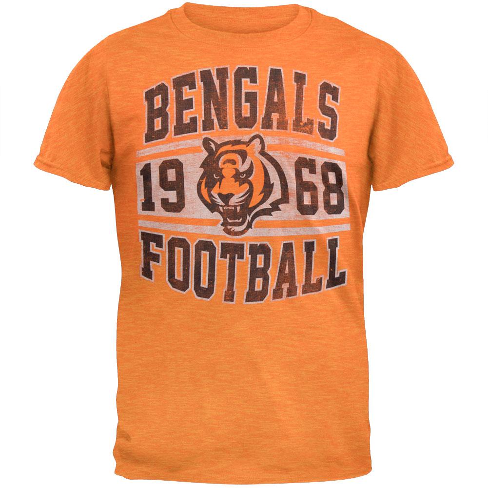 Cincinnati Bengals - Inaugural Logo Premium T-Shirt Men's T-Shirts Cincinnati Bengals 2XL Orange 