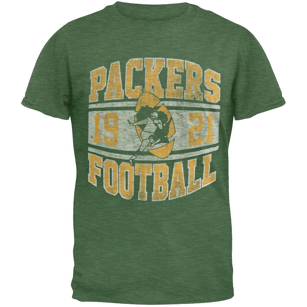Green Bay Packers - Inaugural Logo Premium T-Shirt Men's T-Shirts Green Bay Packers SM Green 