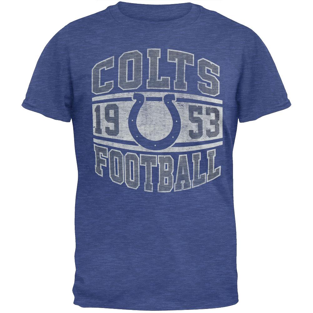 Indianapolis Colts - Inaugural Logo Premium T-Shirt Men's T-Shirts Indianapolis Colts 2XL Blue 