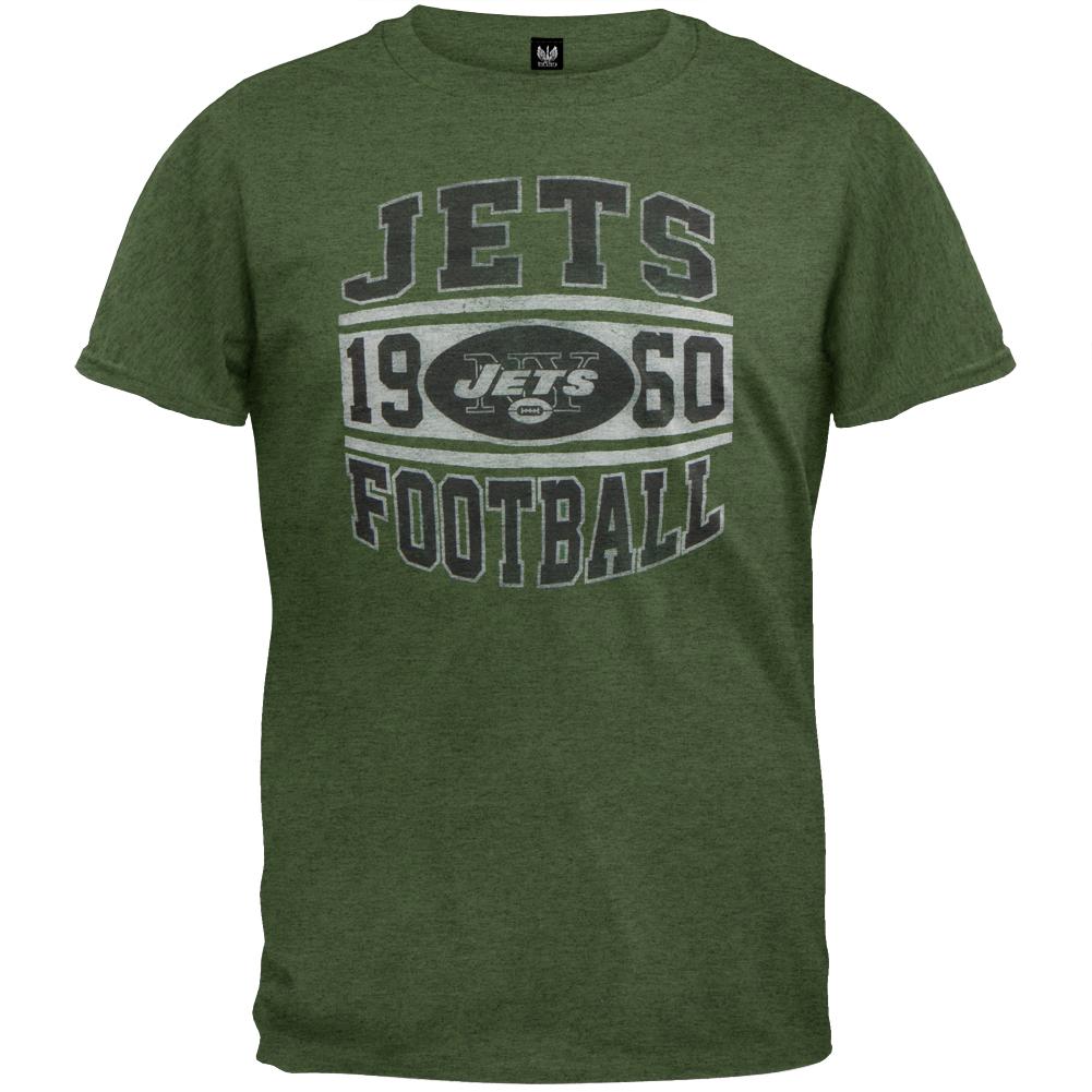 New York Jets - Inaugural Logo Premium T-Shirt Men's T-Shirts New York Jets 2XL Green 