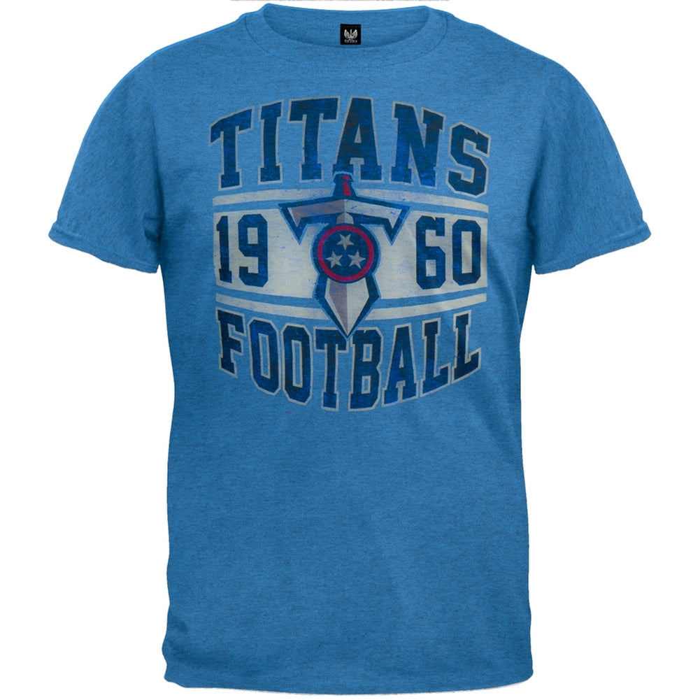 Tennessee Titans - Inaugural Logo Premium T-Shirt Men's T-Shirts Tennessee Titans 2XL Blue 