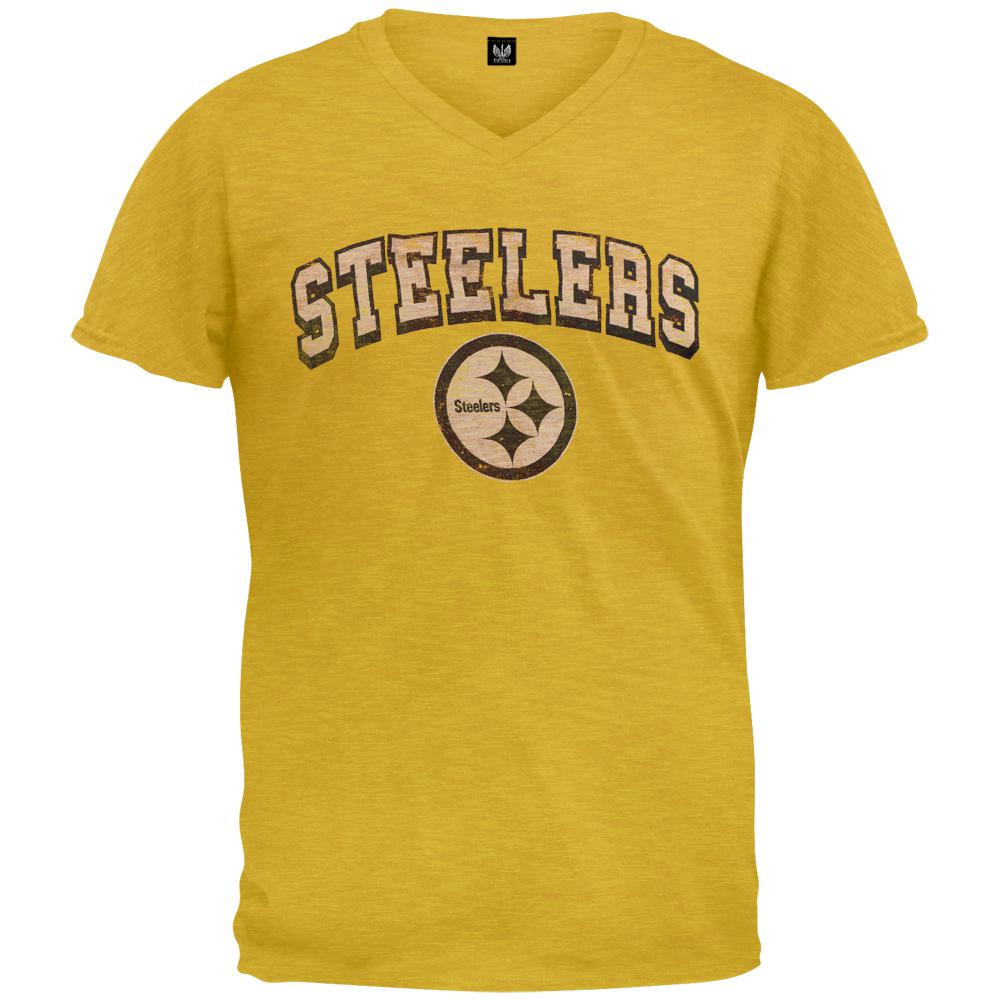 Pittsburgh Steelers - JV Premium Scrum T-Shirt Men's T-Shirts Pittsburgh Steelers 2XL Yellow 