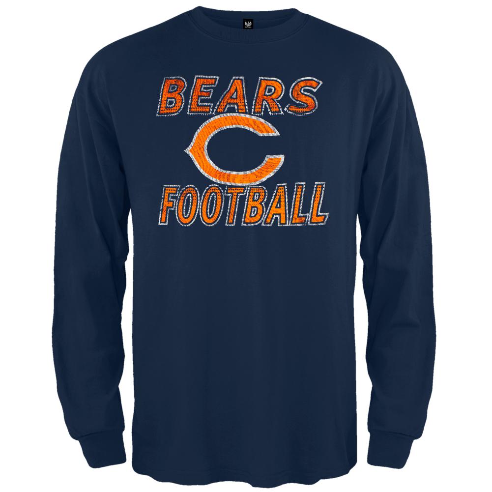 Chicago Bears - Flanker Logo Premium Long Sleeve T-Shirt Men's Long Sleeves Chicago Bears MD Blue 