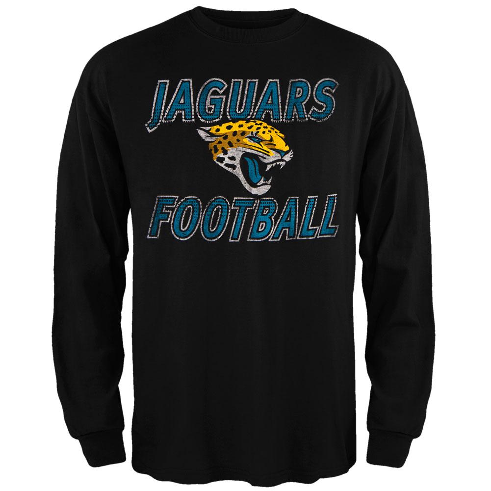 Jacksonville Jaguars - Flanker Logo Premium Long Sleeve T-Shirt Men's Long Sleeves Jacksonville Jaguars 2XL Black 