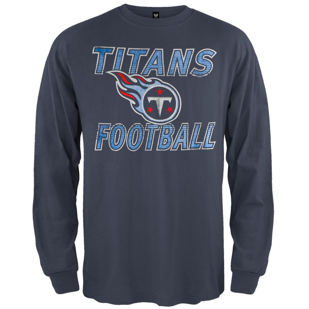 Tennessee Titans - Flanker Logo Premium Long Sleeve T-Shirt Men's Long Sleeves Tennessee Titans LG Blue 