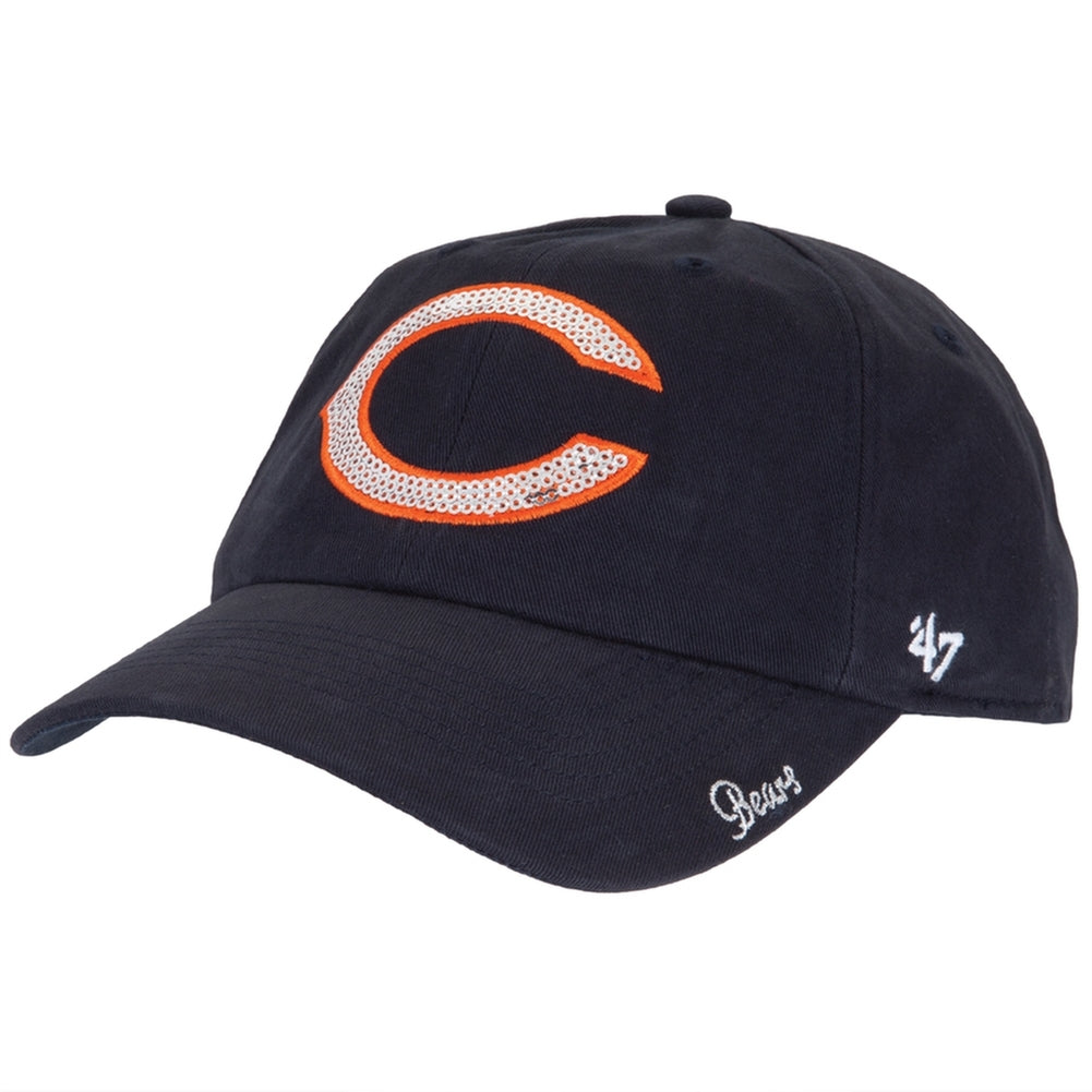 Chicago Bears - Logo Sparkle Juniors Adjustable Cap Adjustable Baseball Caps Old Glory OS Blue 