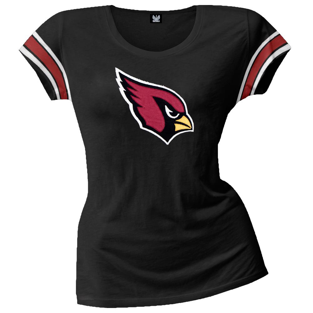 Arizona Cardinals - Off Campus Juniors Premium Scoop T-Shirt Juniors T-Shirts Arizona Cardinals SM Black 