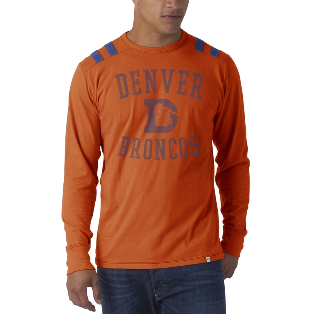 Denver Broncos - Bruiser Premium Long Sleeve T-Shirt Men's Long Sleeves Denver Broncos 2XL Orange 