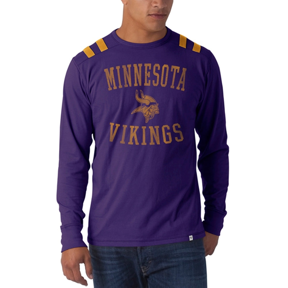 Minnesota Vikings - Bruiser Premium Long Sleeve T-Shirt Men's Long Sleeves Minnesota Vikings MD Purple 