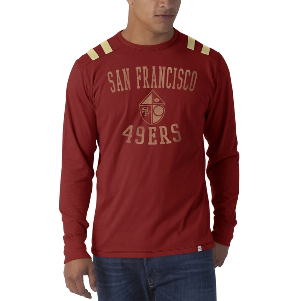 San Francisco 49ers - Bruiser Premium Long Sleeve T-Shirt Men's Long Sleeves San Francisco 49ers LG Red 