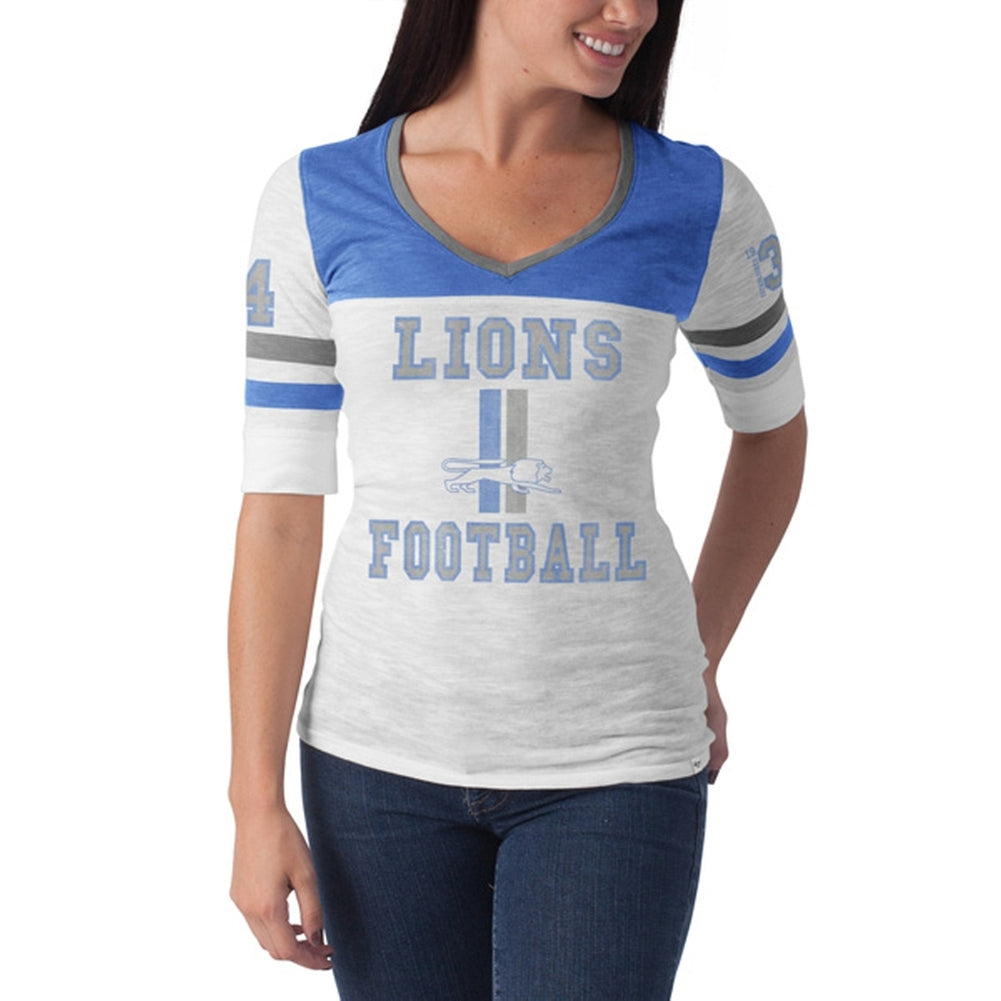 Detroit Lions - Debut Premium Juniors T-Shirt Juniors T-Shirts Detroit Lions LG White 