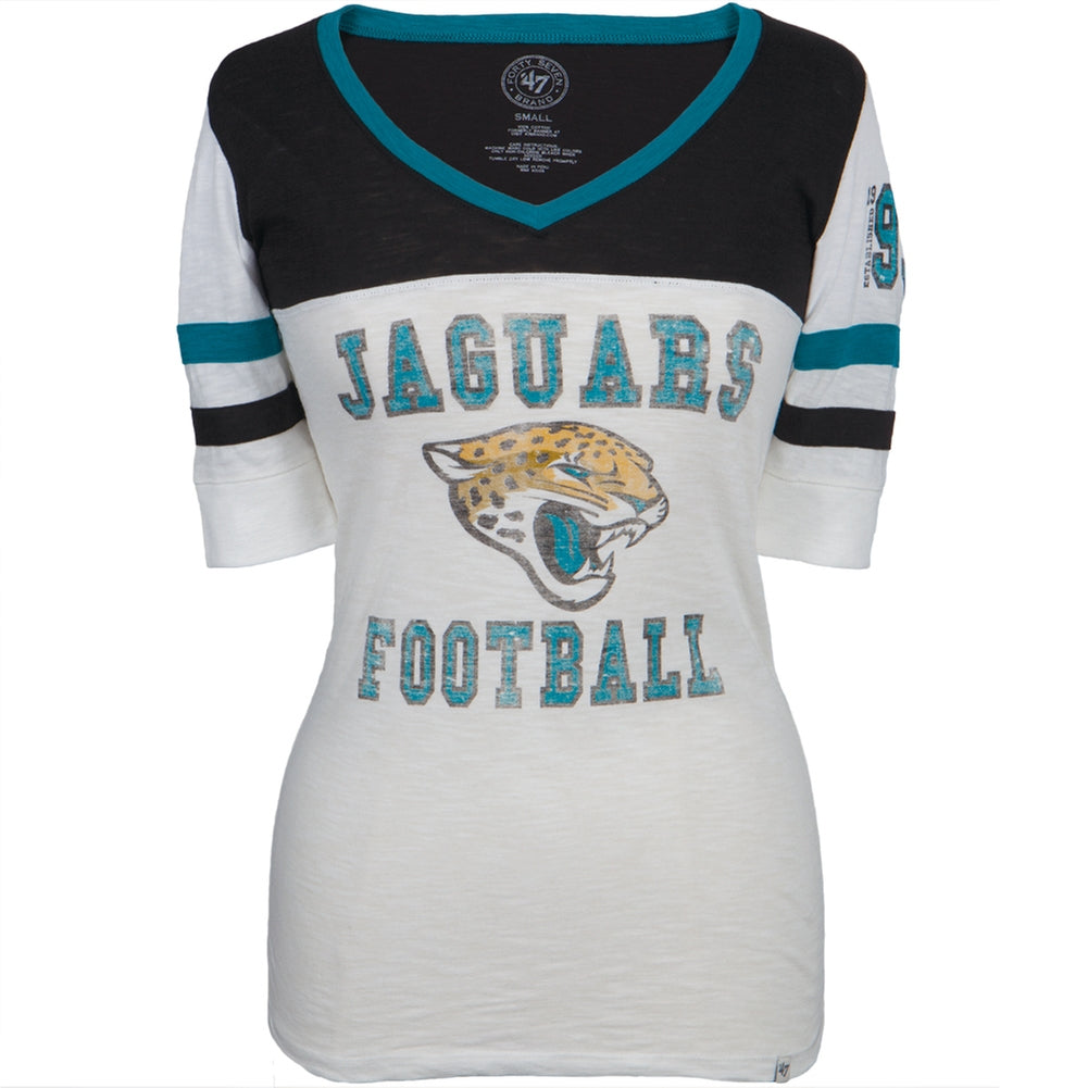 Jacksonville Jaguars - Debut Premium Juniors T-Shirt Juniors T-Shirts Jacksonville Jaguars LG White 